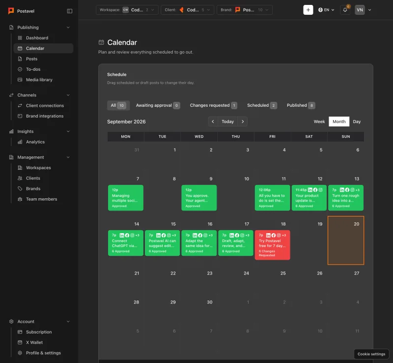 Schedule the ready content