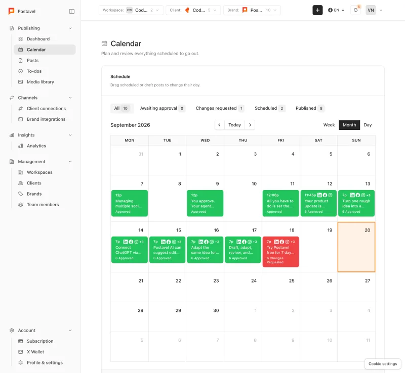Schedule the ready content